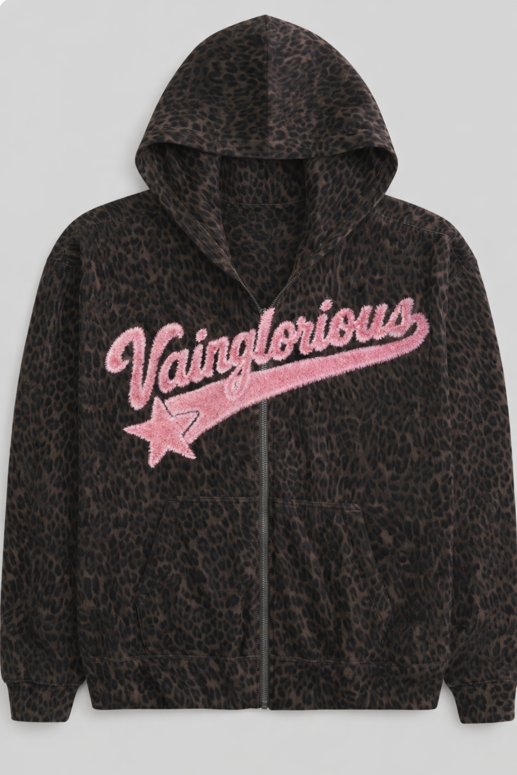 Our vain leopard print hoodie is dropping soon!